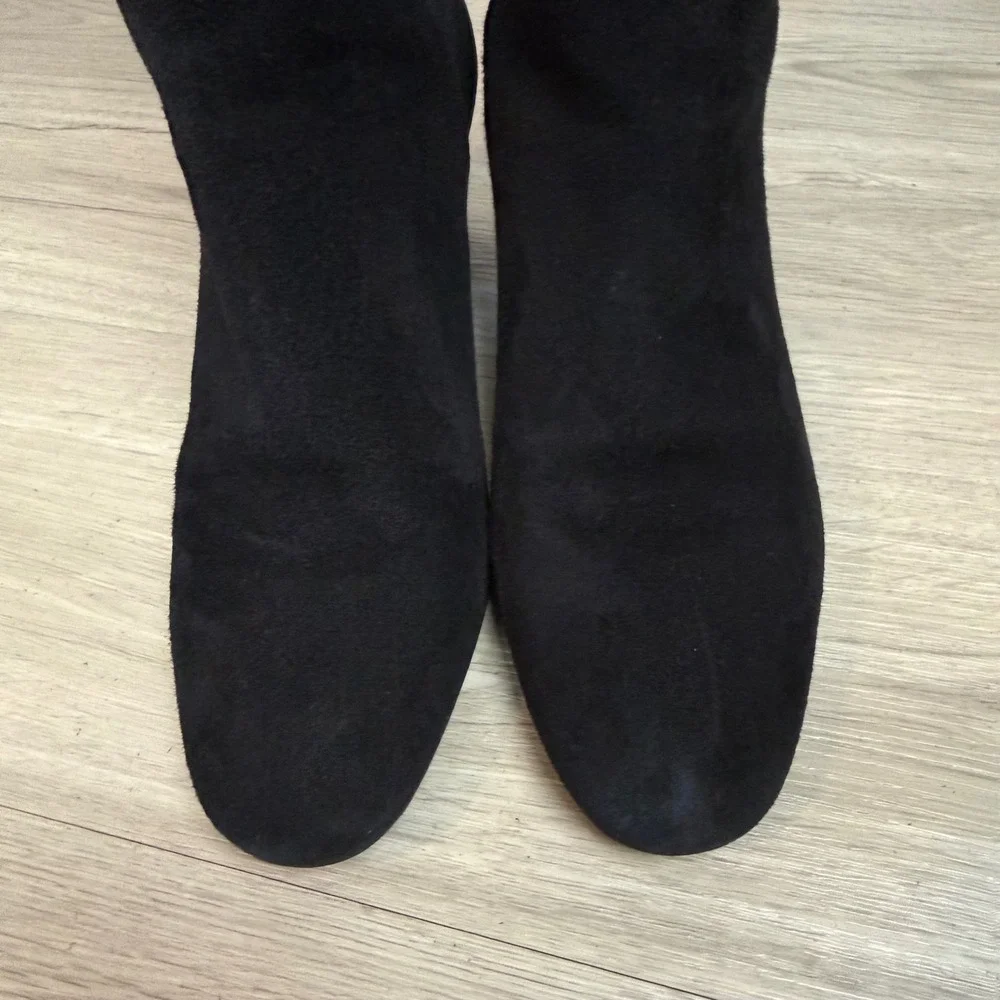 Stuart Weitzman Black Gillian 60 Microstretch Suede Over the Knee Boots Size 6.5